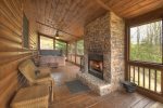 View From The Top - Outdoor Fireplace and Seating